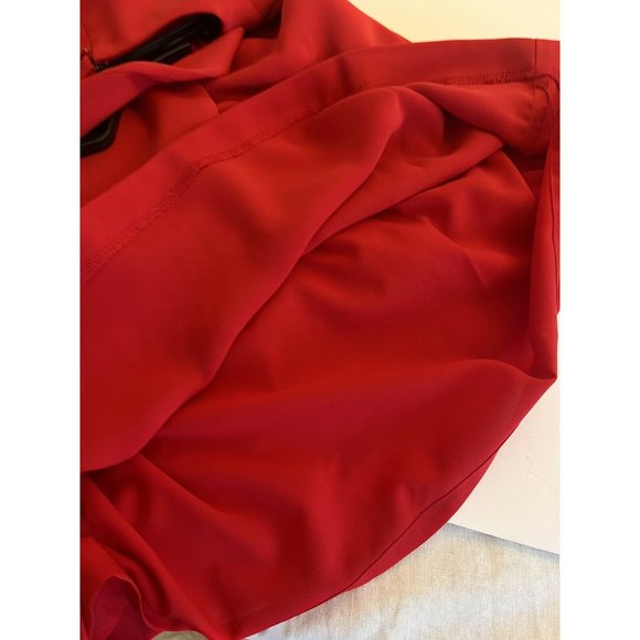 Loft Size 4 Dress Ladies Red Faux Wrap with Tie Little Red Dress NWT - Picture 6 of 10